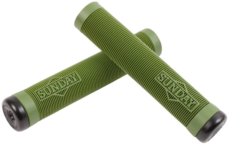 Sunday Cornerstone Grips - Army Green Odyssey Par Ends Included
