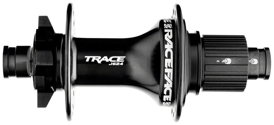 RaceFace Trace J-Bend 624 Rear Hub - 12 x 148mm 6-Bolt Micro Spline Black 32H