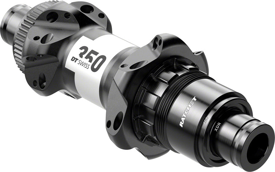 DT Swiss 350 Rear Hub - 12 x 142mm, Center-Lock, XDR, Black, 24H, Straightpull, 36pt, Straight Pull
