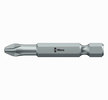 Wera 05134380001 Series 4 851/4 TZ SB Screwdriver Bit, Phillips 1 (Pack of 2)