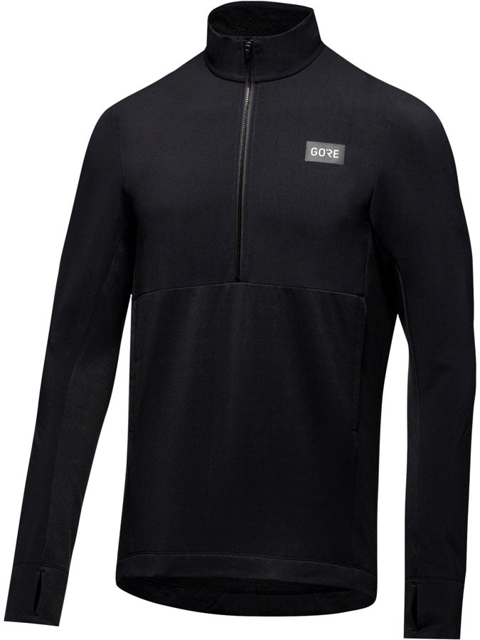 Gorewear Trail KPR Hybrid 1/2-Zip Jersey - Black, Men's, Small