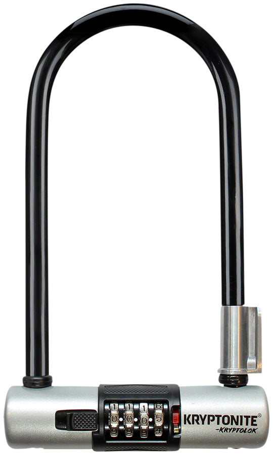 Kryptonite KryptoLok U-Lock - 4 x 9", 4-Digit Combination, Black, Includes bracket