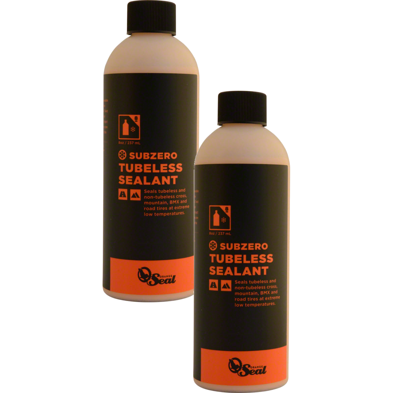Pack of 2 Orange Seal Subzero Tubeless Tire Sealant Refill - 32oz