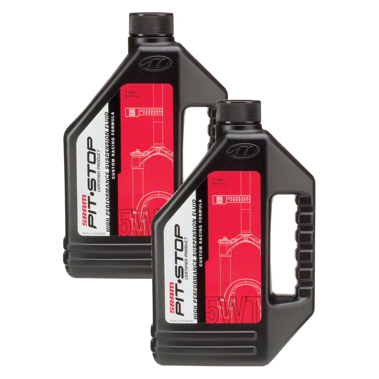 Pack of 2 RockShox Suspension Oil, 5wt, 1 Liter Bottle, Fork Damper