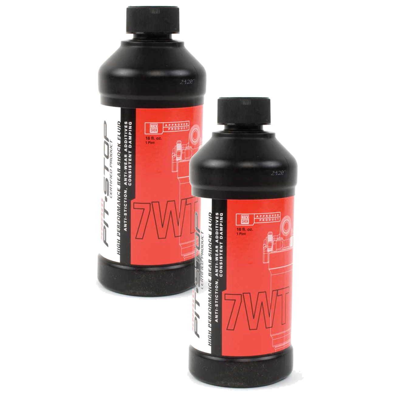 Pack of 2 RockShox Suspension Oil, 7wt, 120ml Bottle, Rear Shock Damper