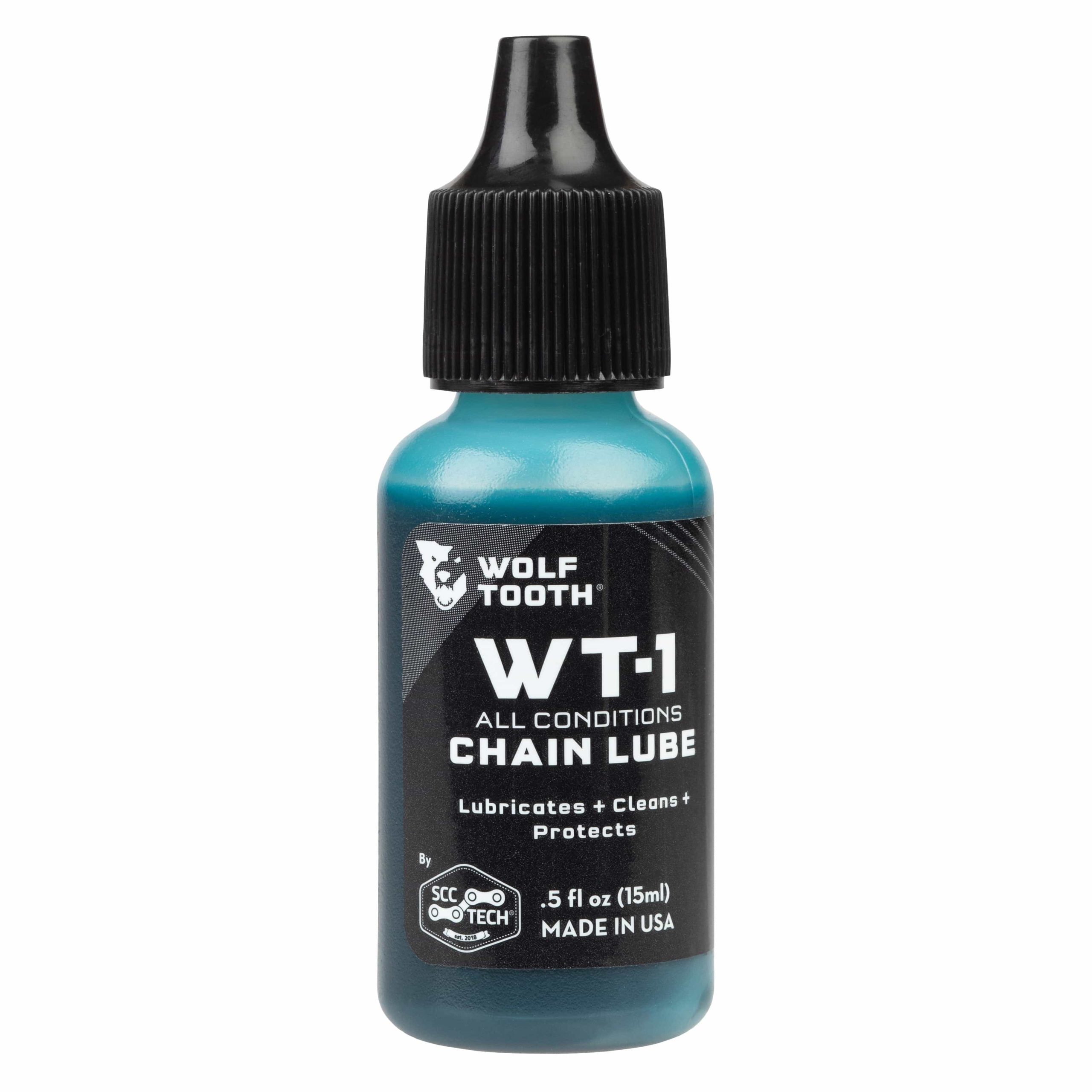 Wolf Tooth WT-1 Chain Lube 0.5oz | Bottle of Premium Bicycle Lubricant