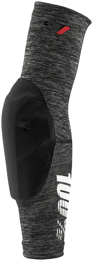 100% Teratec Elbow Guards - Gray Heather, Medium Sleek Slip On Sleeves