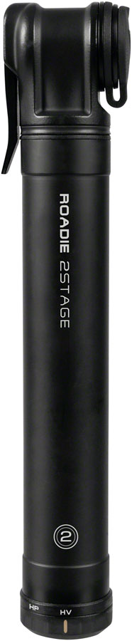 Topeak Roadie Mini Pump - 2Stage, 160psi, Black
