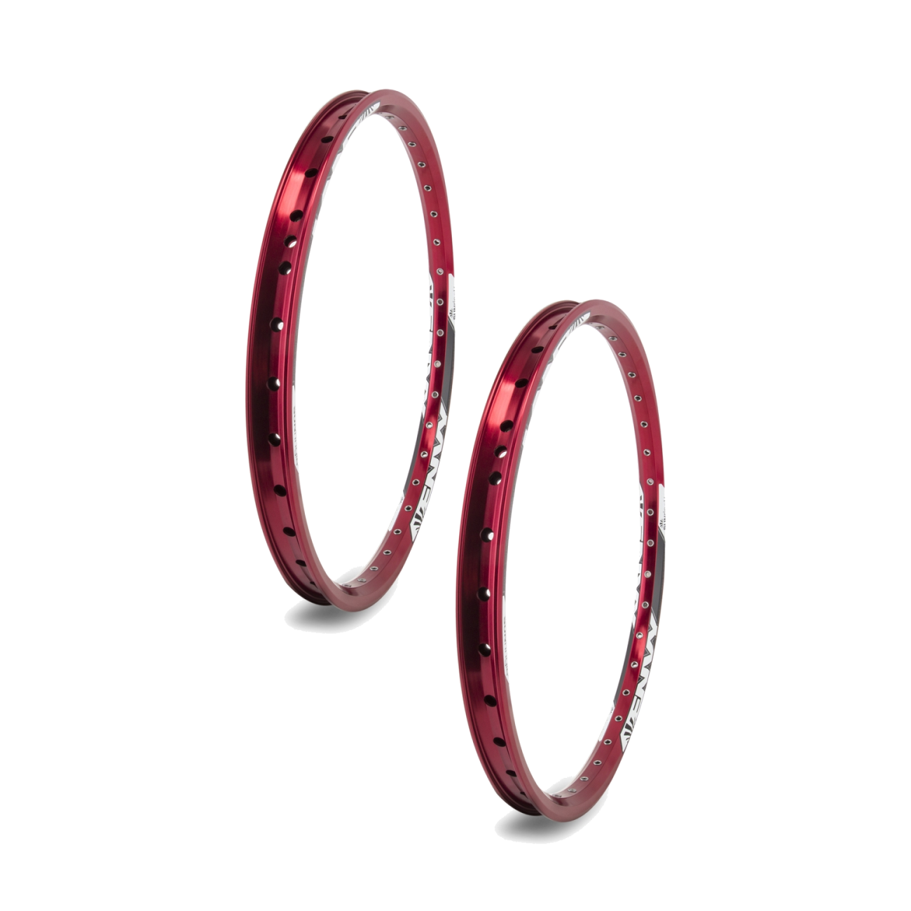 Pack of 2 Envy FT Sun Ringle 20in Envy FT Red 36 | Eyeletted Spoke Holes