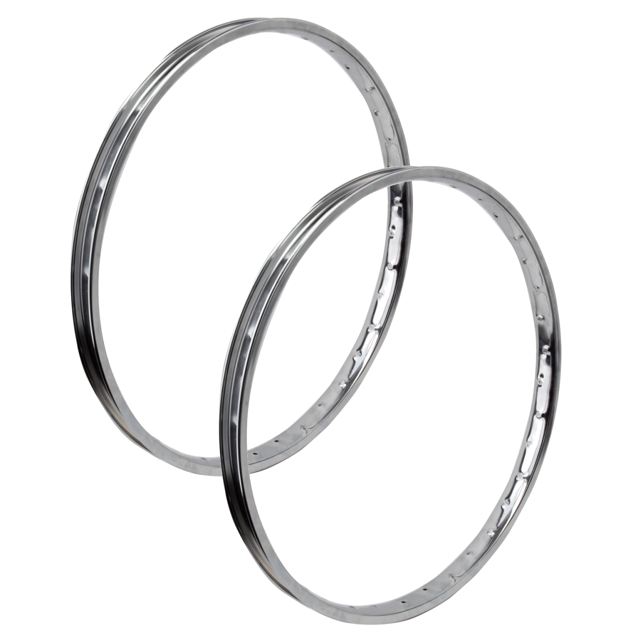 Pack of 2 Steel HE2 Wheel Master 26in Steel HE2 Chrome 36x.105