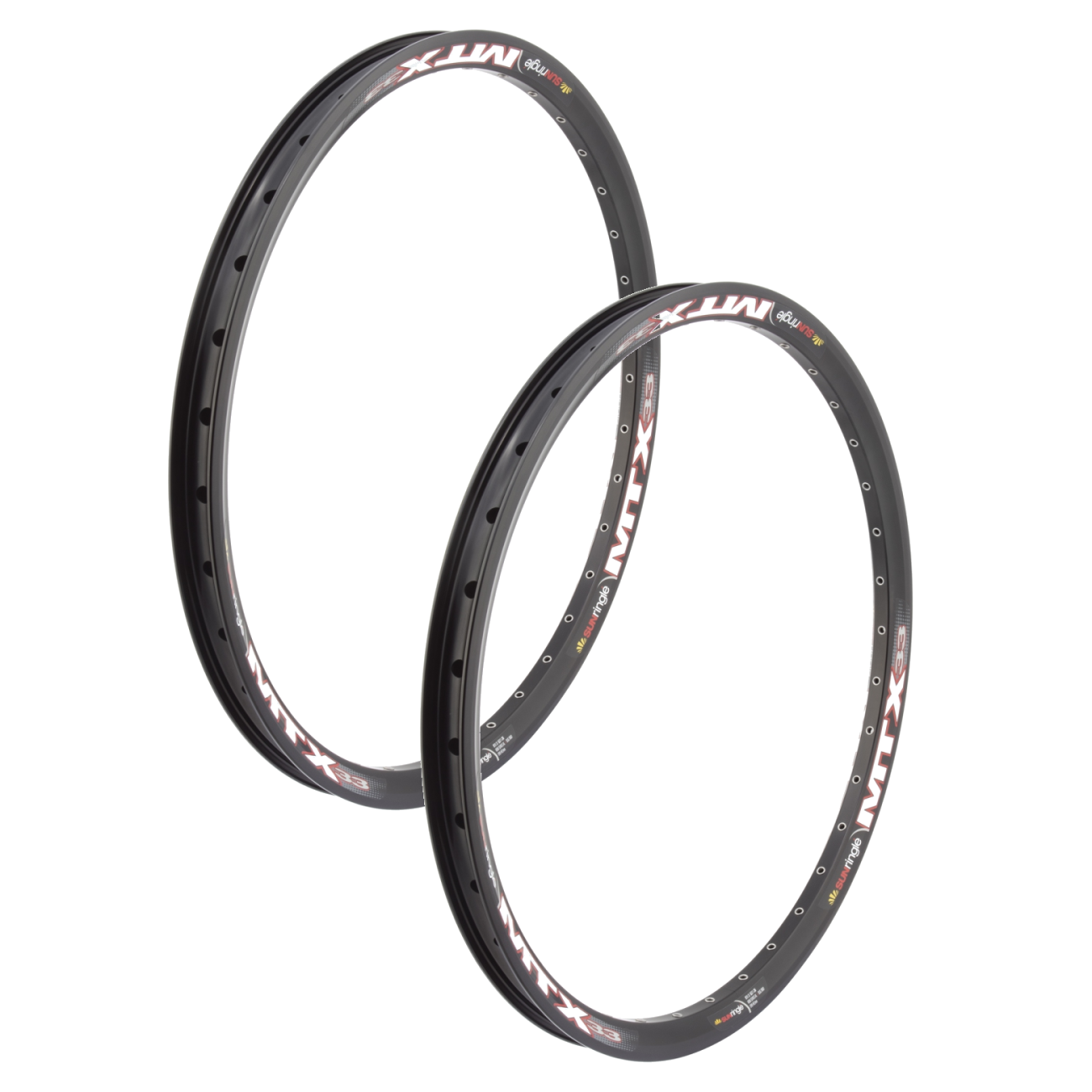 Pack of 2 MTX-33 Sun Ringle 24in MTX-33 Black 36