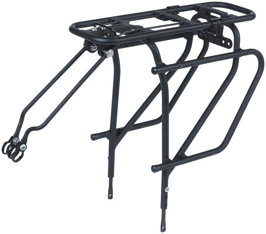 Rear Bike Rack Basil Universal Cargo Carrier - MIK Mount, Matte Black