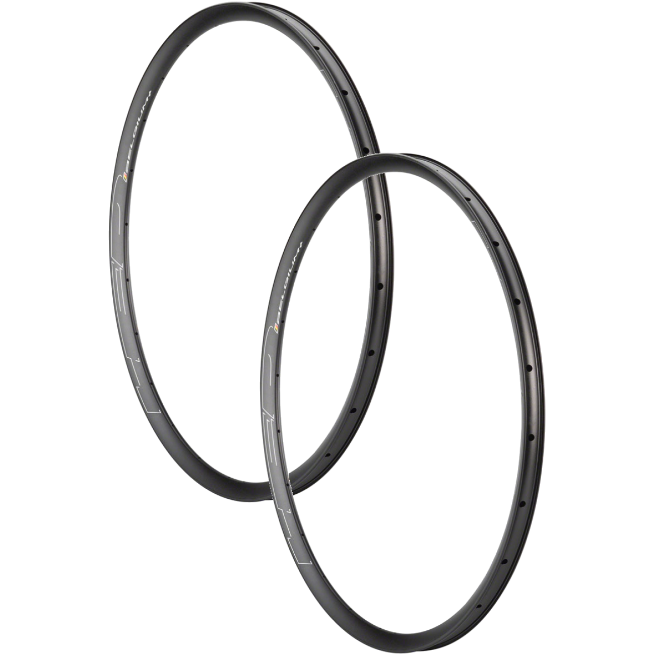 Pack of 2 HED Belgium G Rim - 700, Disc, Black, 24h