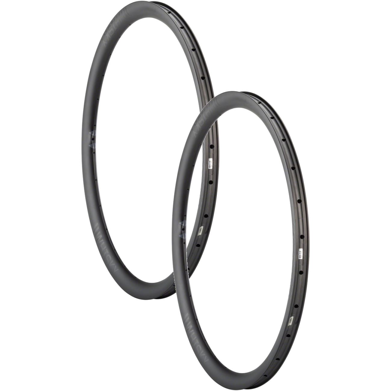 Pack of 2 WHISKY No.9 GVL Rim - 700, Disc, Matte Carbon, 24H