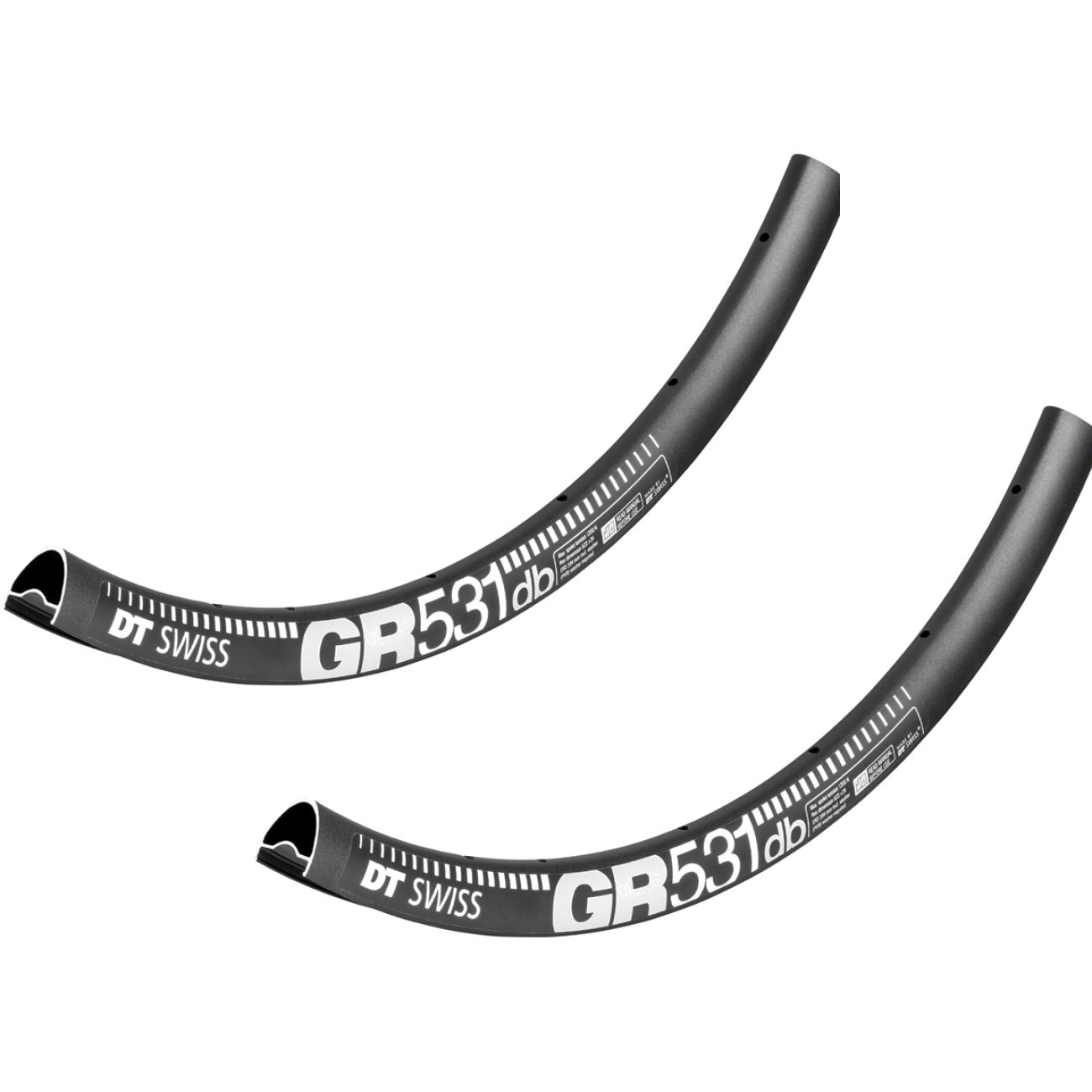 Pack of 2 DT Swiss GR 531 Alloy Rim 650b Clincher Disc Brake Only Black