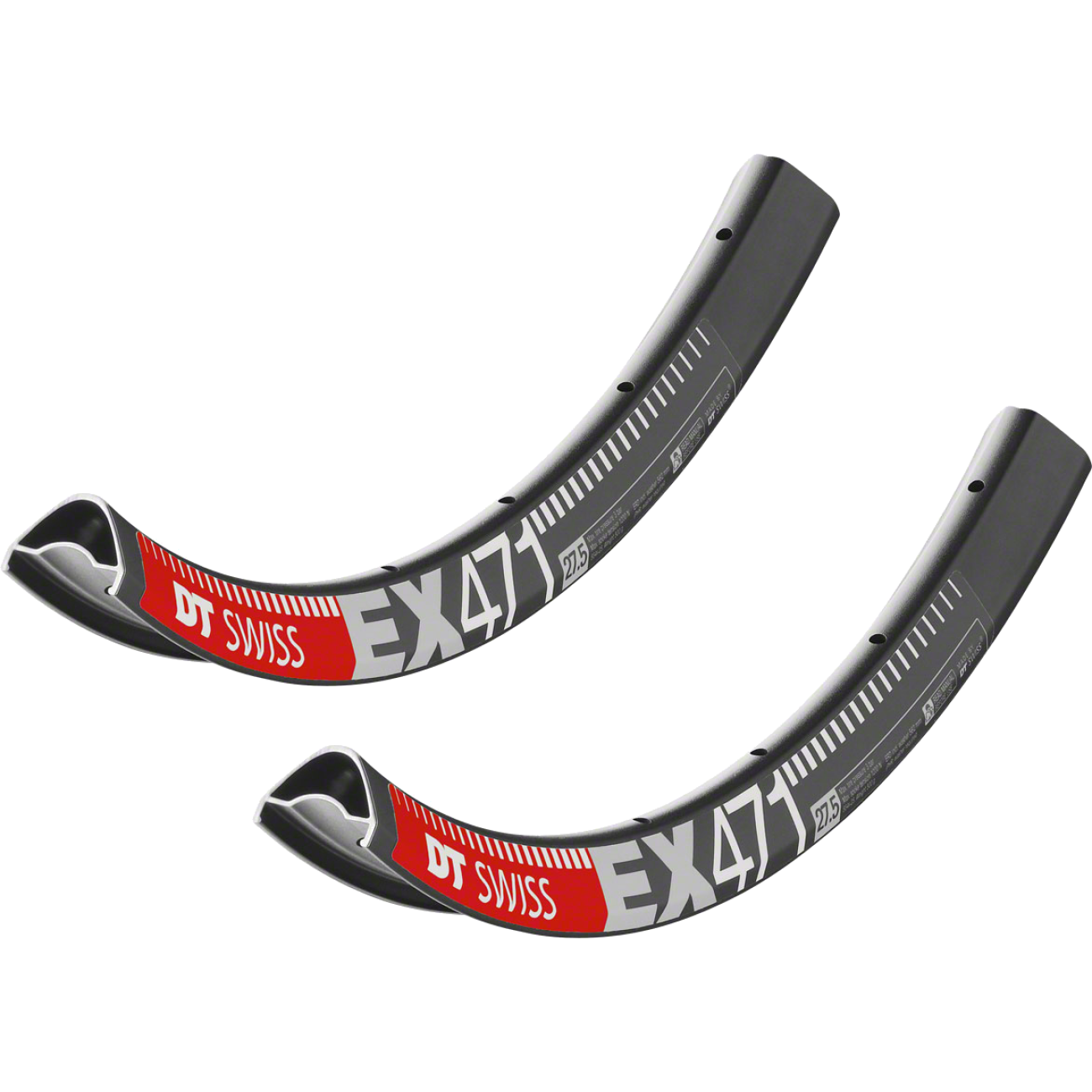 Pack of 2 DT Swiss EX 471 27.5 Tubeless Ready Disc Rim 32h Black