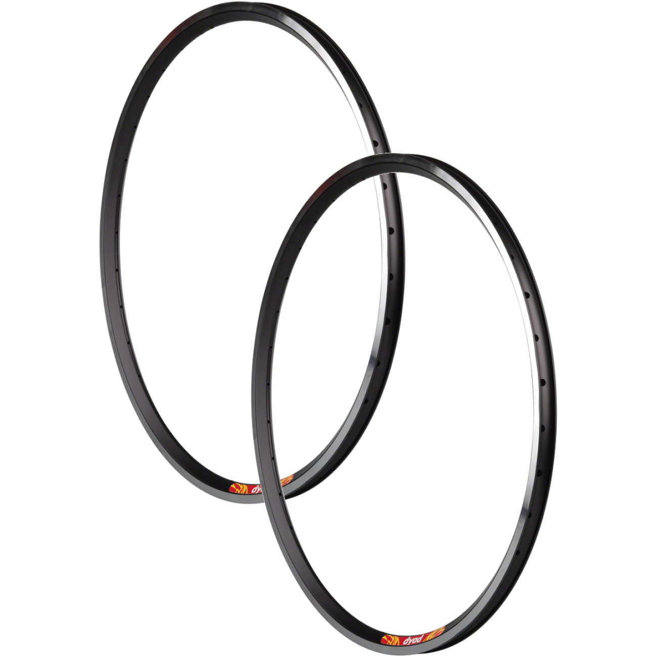 Pack of 2 Velocity Dyad Rim - 26", Rim, Black/Silver, 32H, Clincher