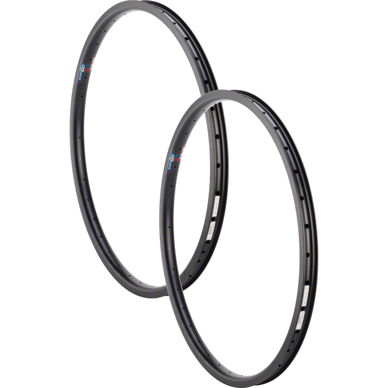 Pack of 2 Velocity Cliffhanger Rim - 26", Disc, Black, 36H, Clincher