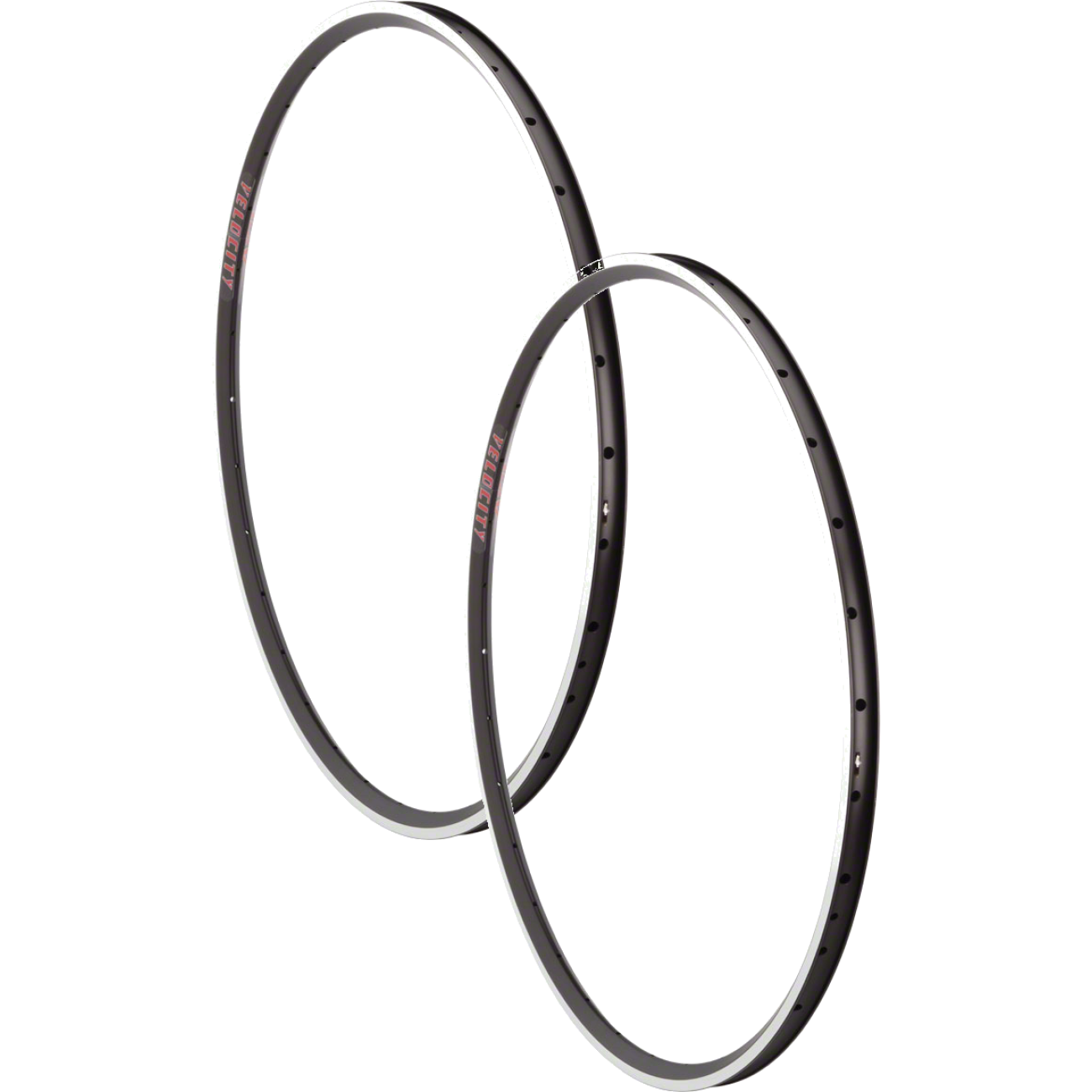 Pack of 2 Velocity A23 Rim - 700, Rim, Black/Silver, 32H, Clincher
