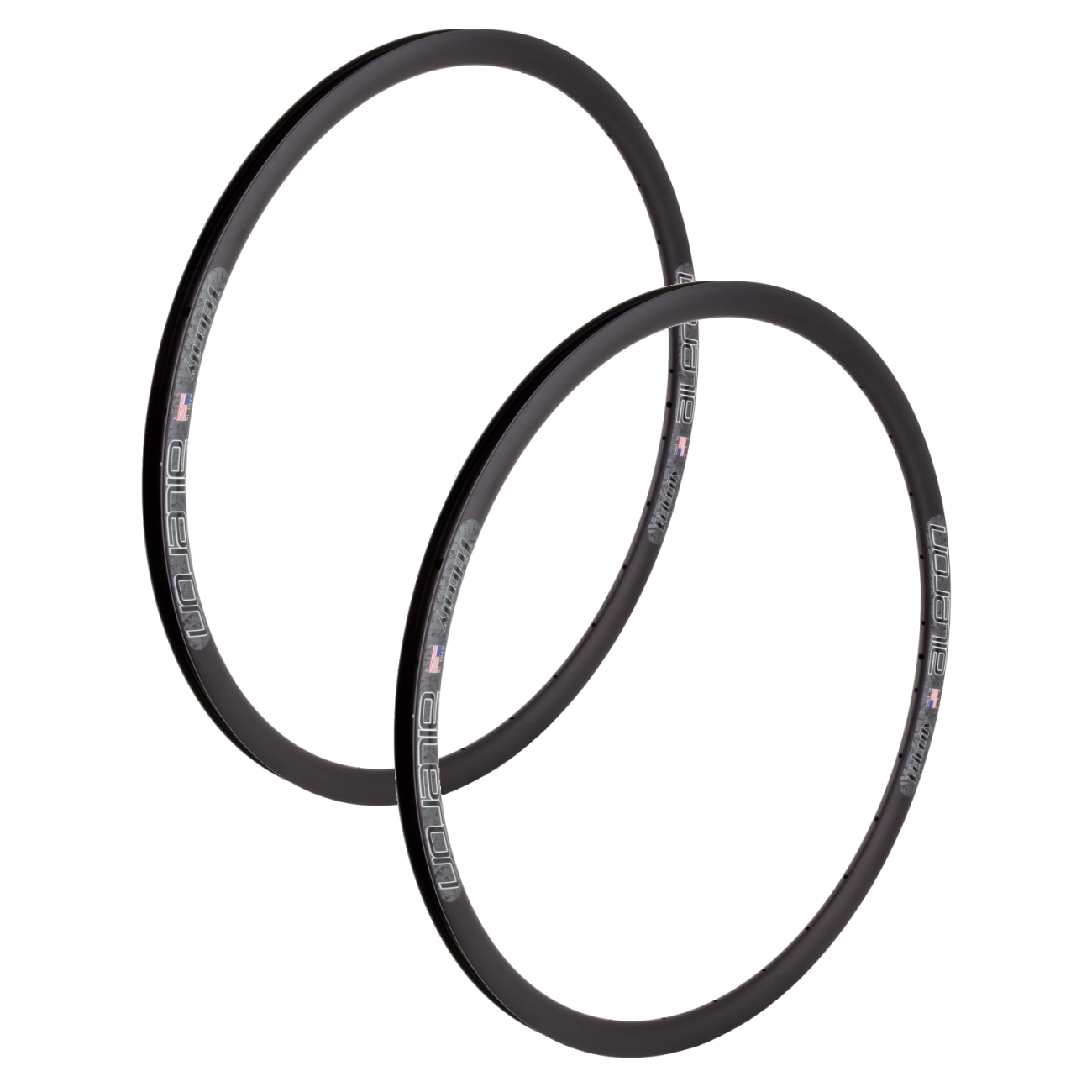 Pack of 2 Velocity Aileron Rim 700c Disc Black 28h Clincher 20mm Internal