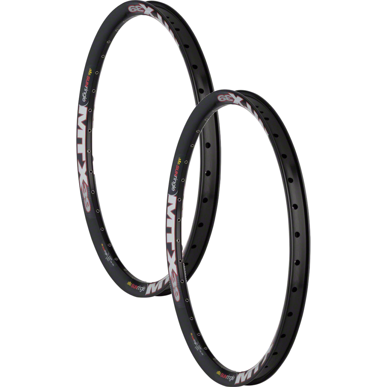 Pack of 2 Sun Ringle MTX39 Rim - 26", Disc, Black, 36H, Clincher