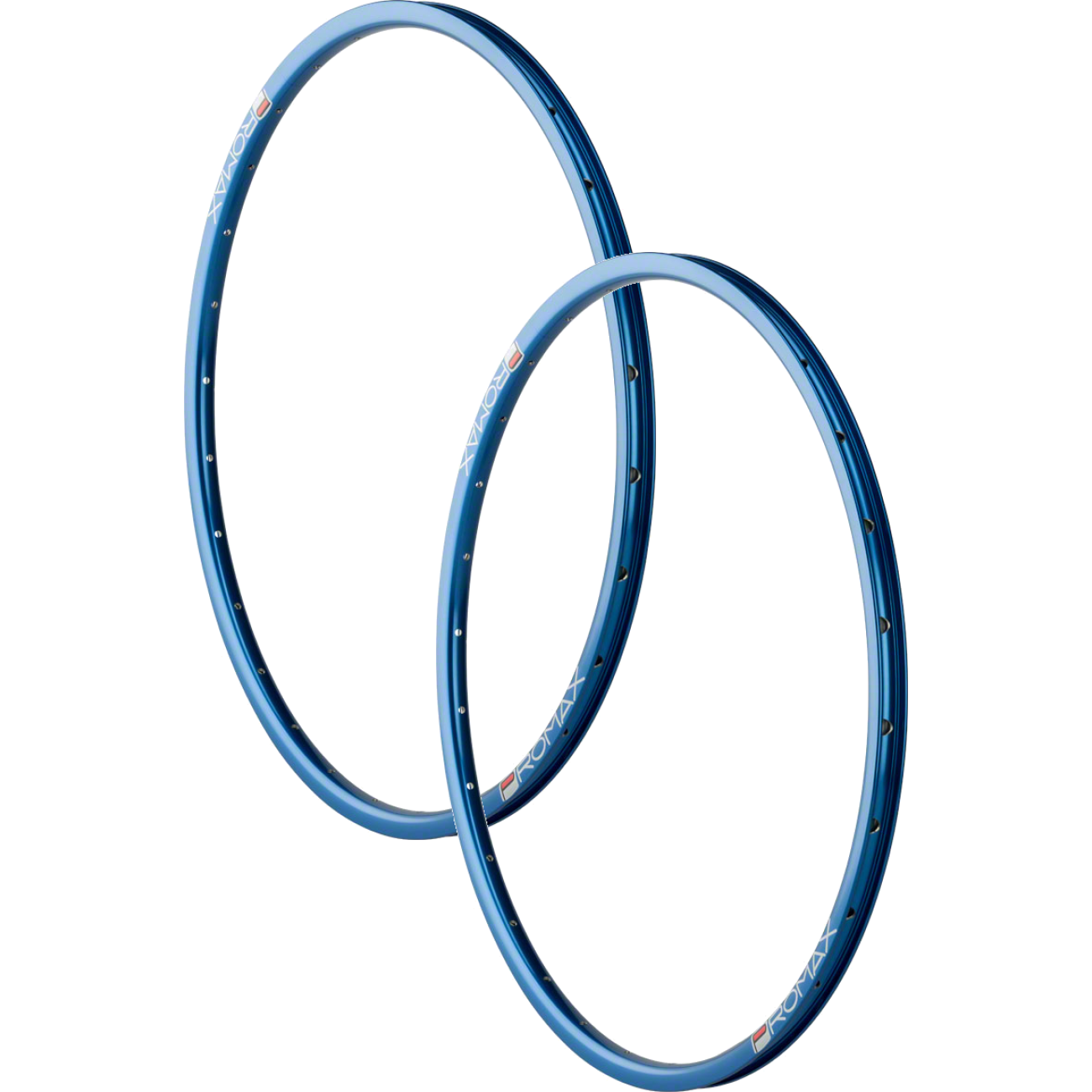 Pack of 2 Promax RMV Rim - 20", 28H, Clincher, Blue, Front