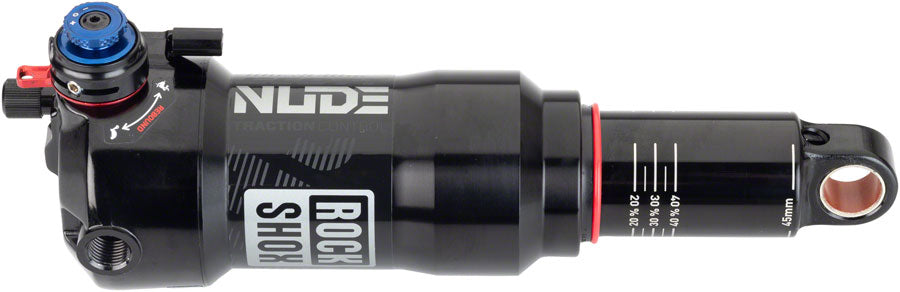 RockShox Deluxe Nude RLC3 Rear Shock - 165 x 45mm, DebonAir, Prog, 0 Tokens, 1 Eff Token, LM Tune, 430 L/O, Trunnion,