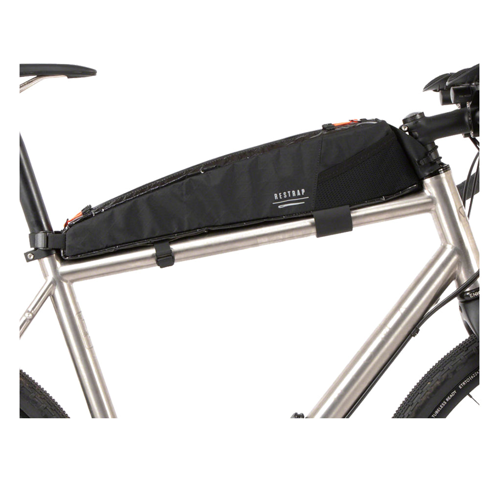 Restrap Race Top Tube Bag - Long, 2L, Black