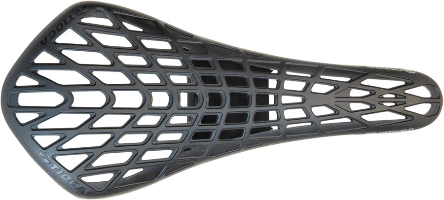 BMX Bicycle Saddle Tioga D-Spyder Evo BMX Seat - Pivotal, Black