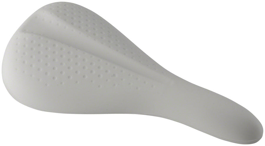Delta HexAir Saddle Cover - Racing, White Super Flexible, Stretchy Silicone
