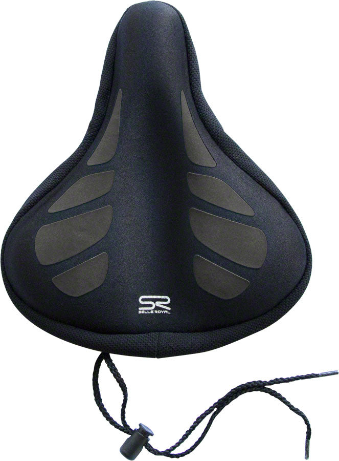 Bike Saddle Selle Royal Gel Seat Cover - Black, Large
