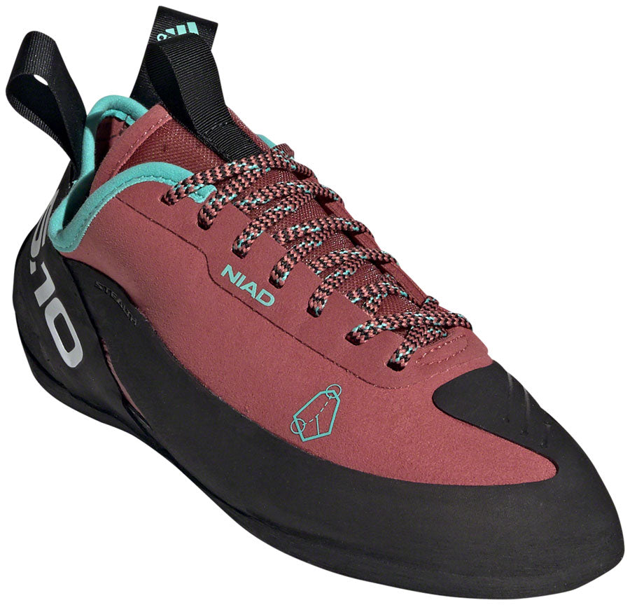 Mountain Bike Shoes Five Ten Niad Lace Climbing - Women's, Core Black/Crew Red/Acid Mint, 7