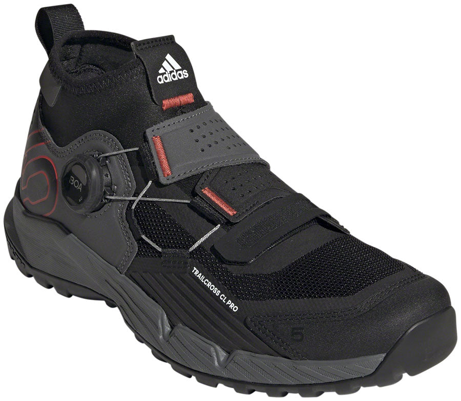 Mountain Bike Shoes Five Ten Trailcross Pro Mountain Clipless - Women's, Gray/Black/Red, 9