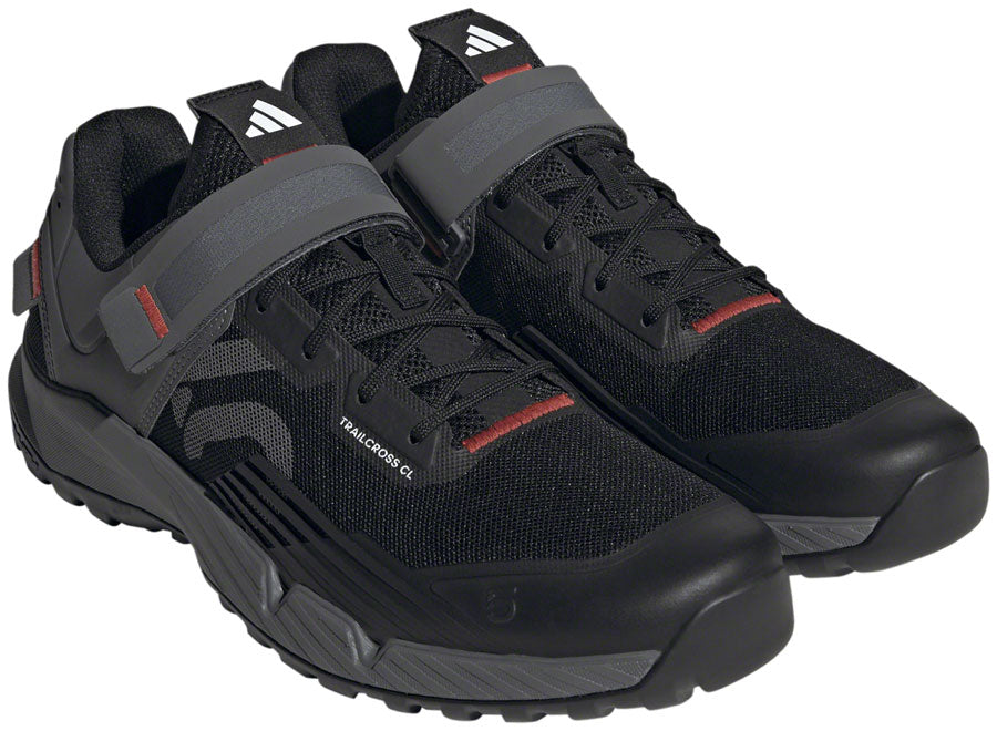 Mountain Bike Shoes Five Ten Trailcross Mountain Clipless - Men's, Core Black/Gray Three/Red, 9