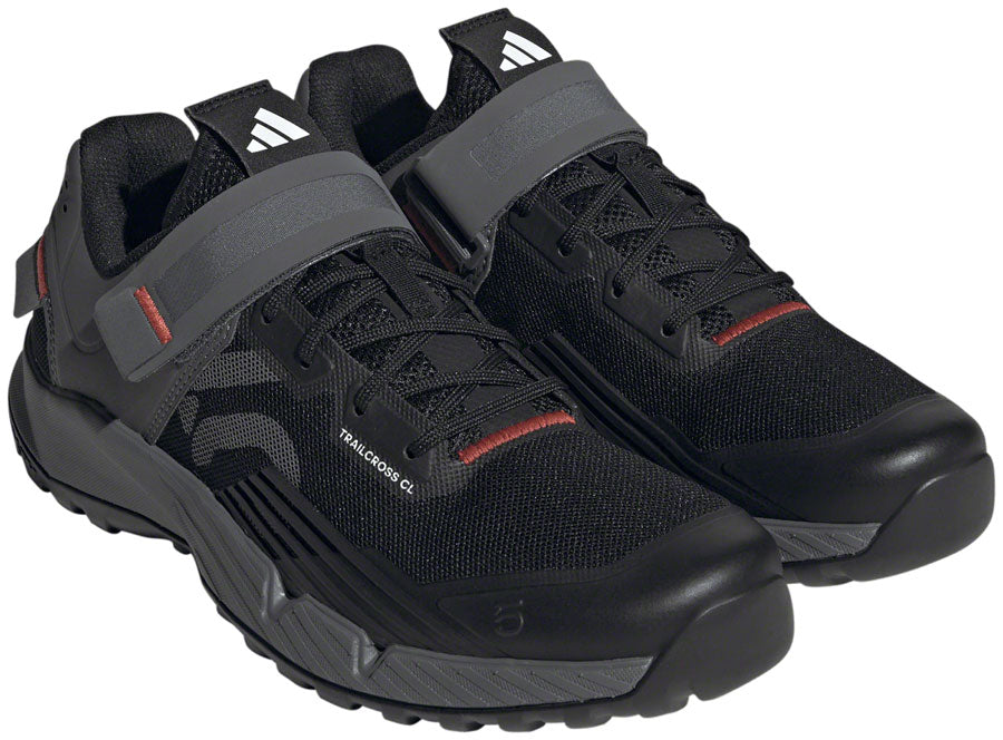 Mountain Bike Shoes Five Ten Trailcross Mountain Clipless - Women's, Core Black/Gray Three/Red, 10