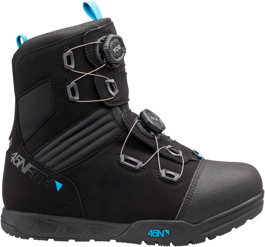 45NRTH Wolfgar Cycling Boot - Black/Blue, Size 48