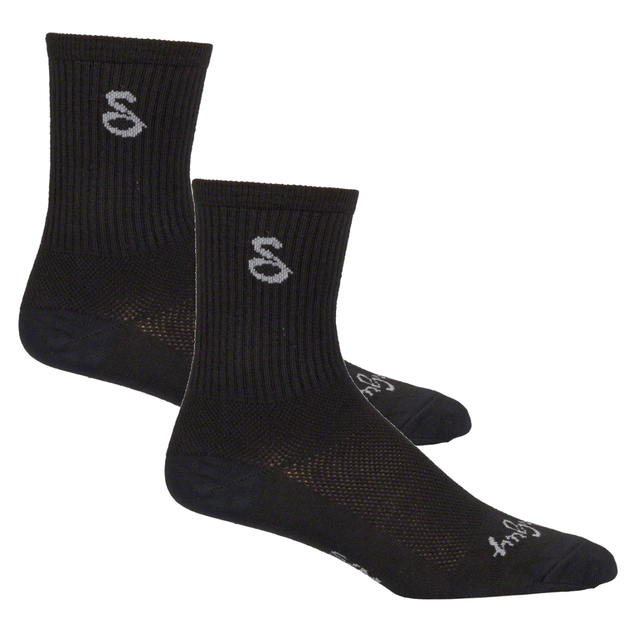 2 Pack SockGuy Wool Tall Socks 6 inch Black Large X-Large TurboWool Blend Unisex