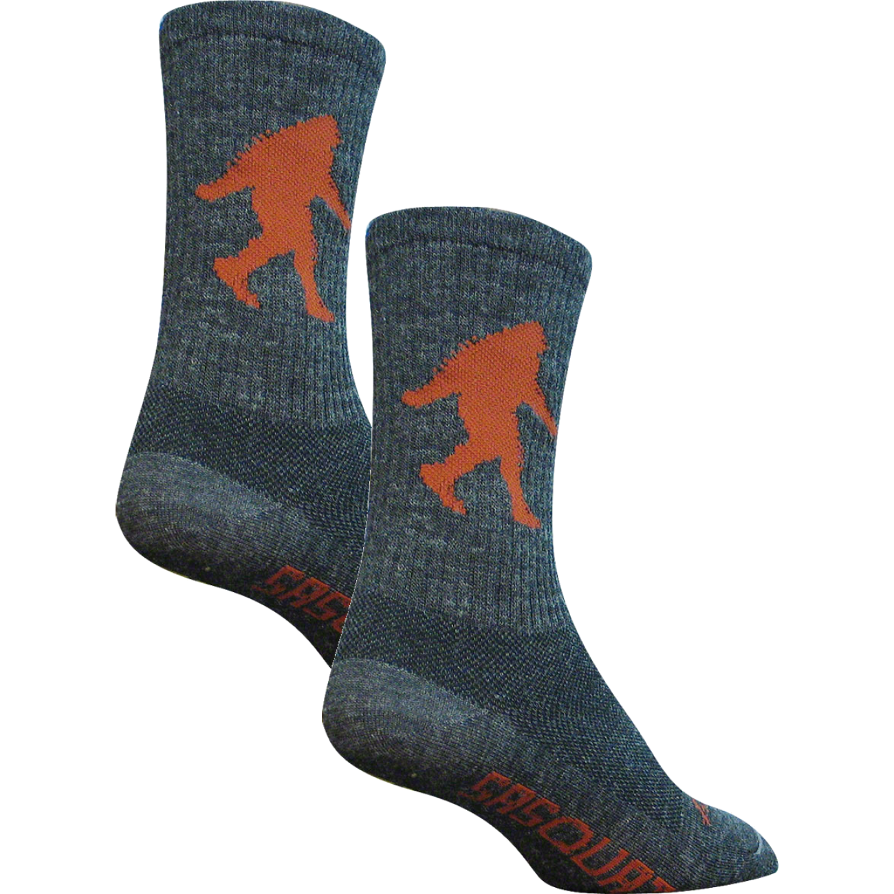 2 Pack SockGuy Wool Sasquatch Socks 6 inch Gray Large X-Large Unisex Synthetic