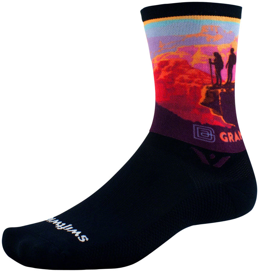 Swiftwick Vision Impression National Park Crew Socks - 6", Canyon Lookout, Medium
