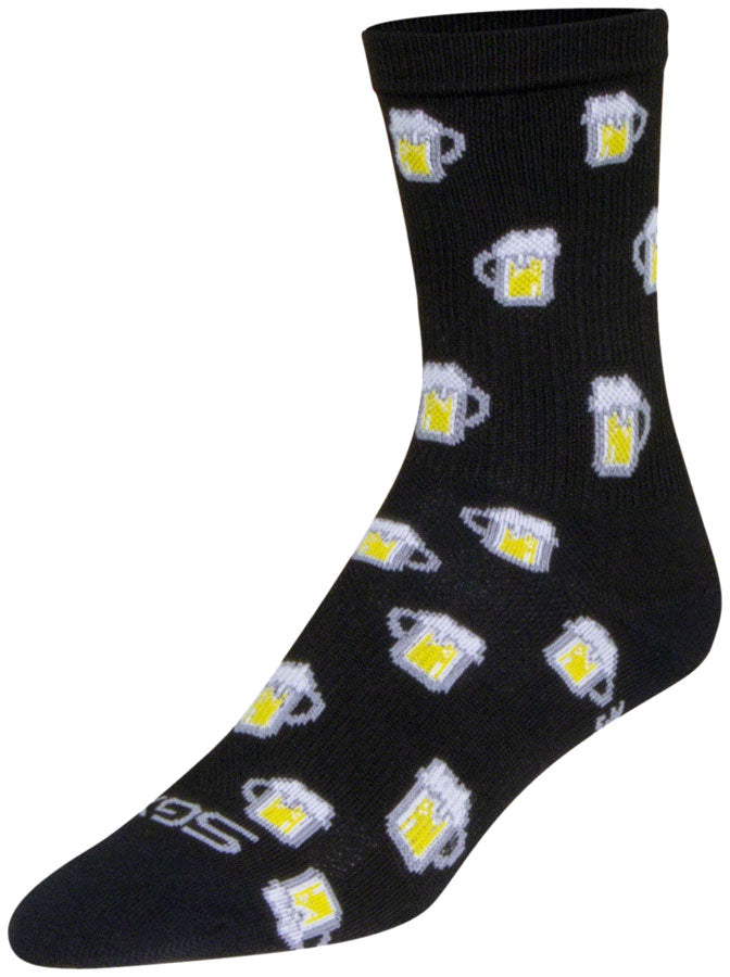 SockGuy SGX Pints Socks - 6", Black, Large/X-Large