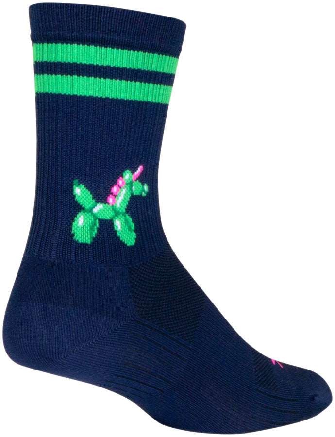 SockGuy Ballonicorn SGX Socks - 6", Small/Medium Snug Arch Support