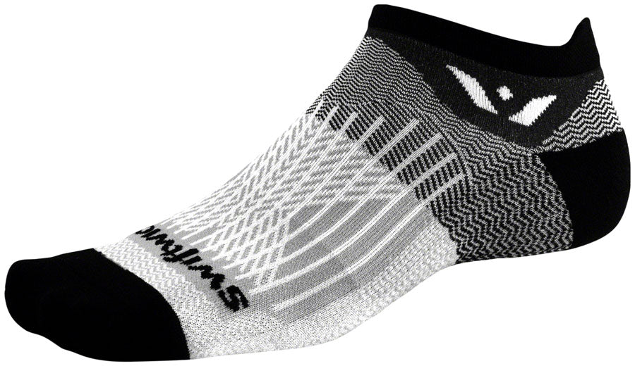 Swiftwick Aspire No Show Socks - Black Pewter, Small