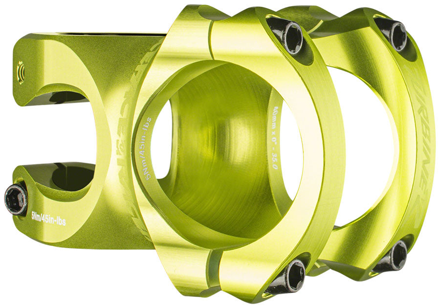 RaceFace Turbine R 35 Stem 40mm Clamp 35mm +/-0 Deg 1 1/8 in Green Aluminum MTB