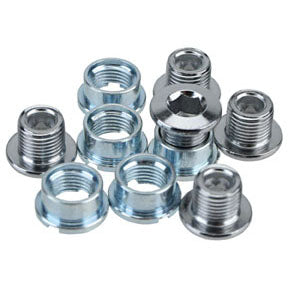 Sugino Single 402 Chainring Bolt/Nut Set, M8x6.7 10/Pcs