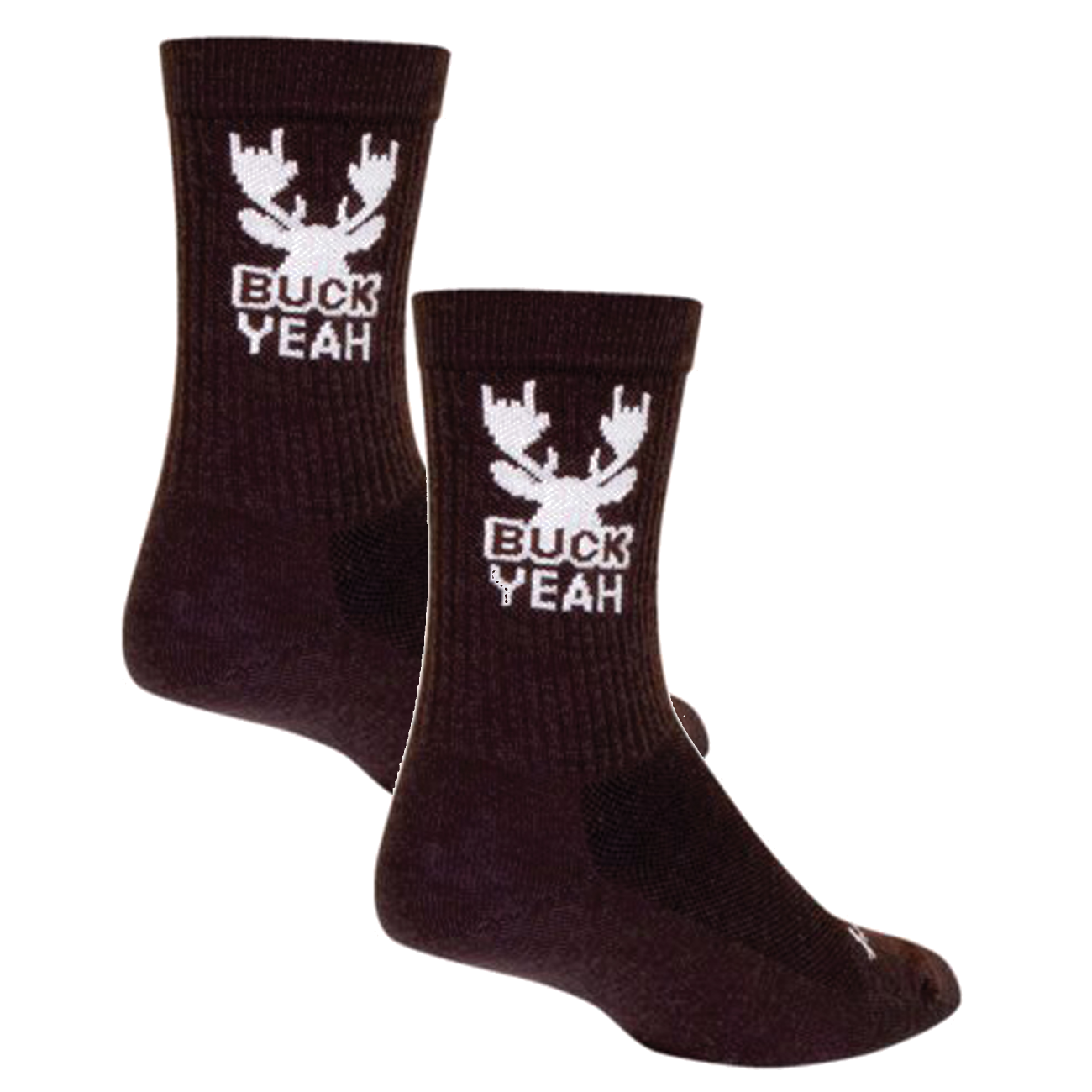 Pack of 2 SockGuy Buck Yeah Wool Socks - 6", Large/X-Large
