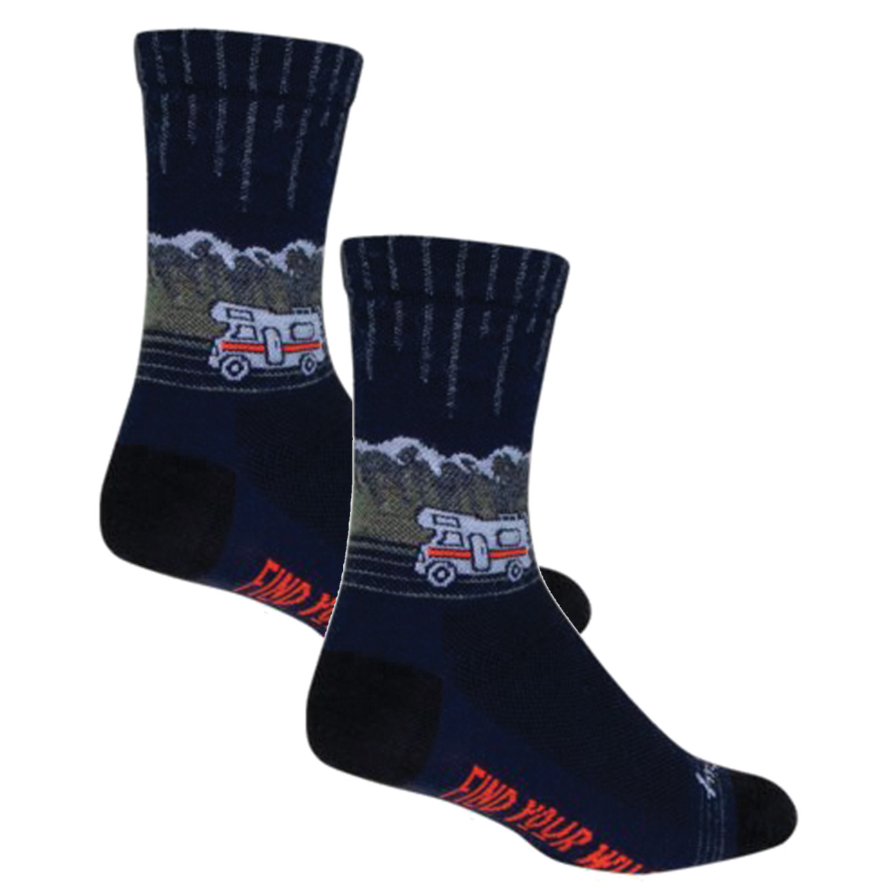 Pack of 2 SockGuy Wild Wool Socks - 6", Large/X-Large