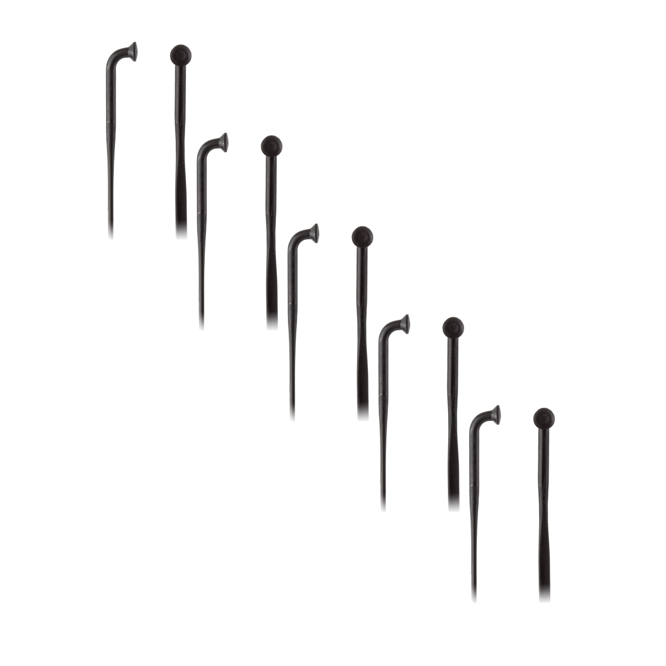Sapim CX-Ray Bladed J-Bend 2.0 Bladed 246mm Black Pack of 5 Spokes