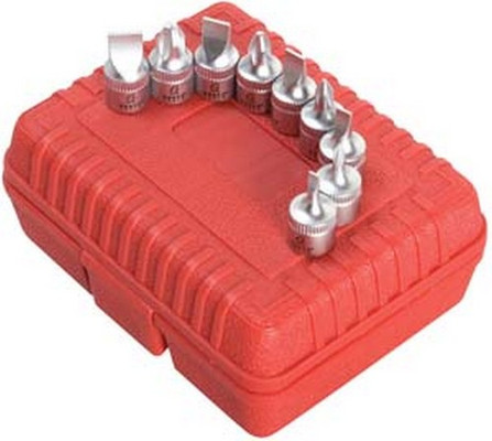 Sunex 9 Piece 1/4" Drive Stubby and Phillips Screwdriver Bit Set (9919)