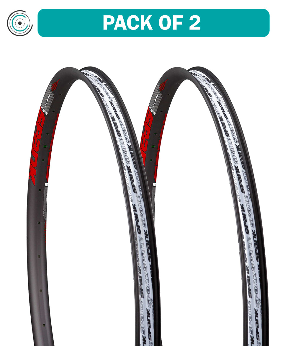 Pack of 2 SPANK 359¬†Vibrocore‚Ñ¢ Rim, 32H, 29‚Äù, Black Red