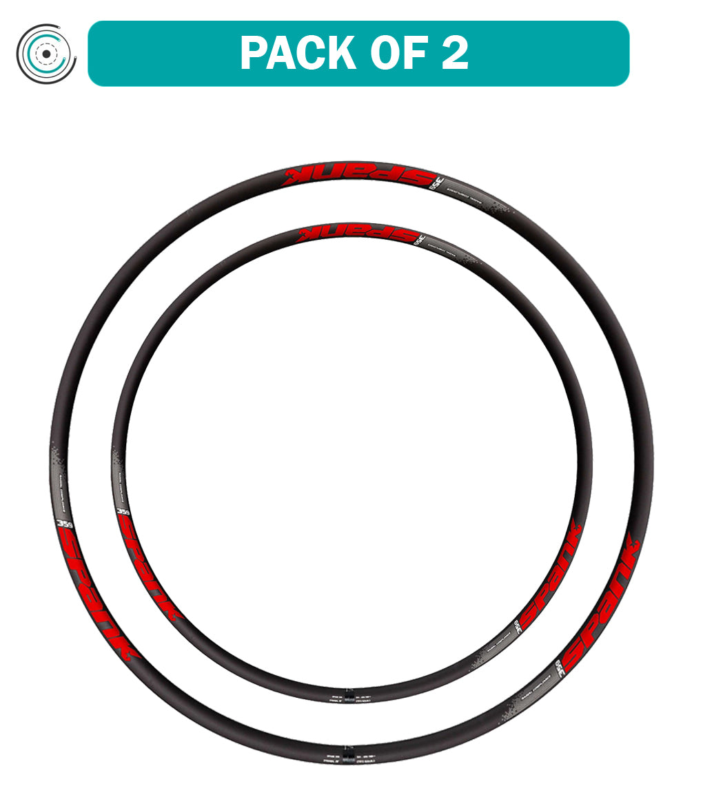 Pack of 2 SPANK 350 Vibrocore‚Ñ¢ Rim, 29" Black Red